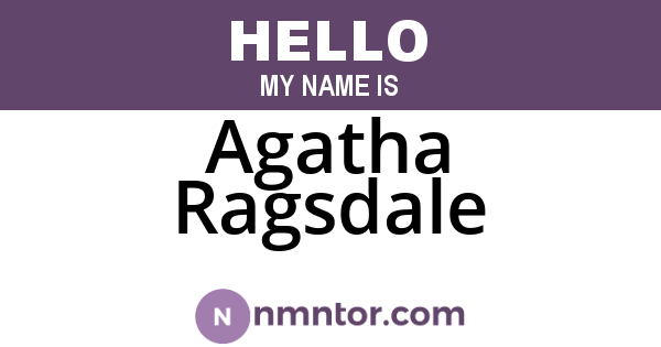 Agatha Ragsdale