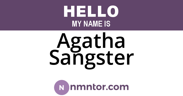 Agatha Sangster