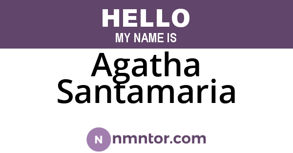 Agatha Santamaria
