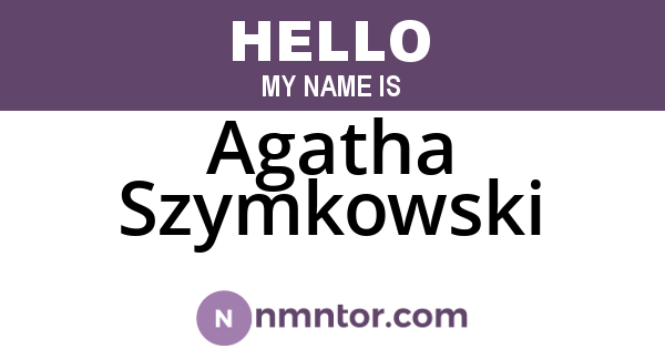 Agatha Szymkowski