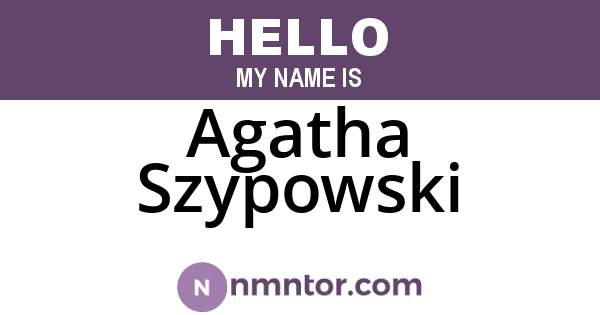 Agatha Szypowski