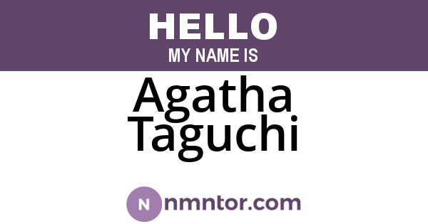 Agatha Taguchi
