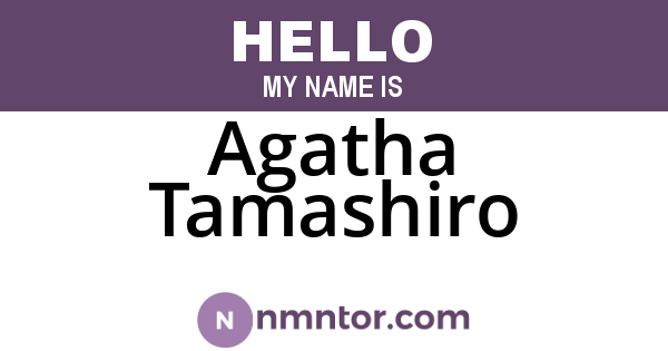 Agatha Tamashiro