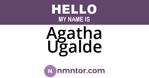 Agatha Ugalde
