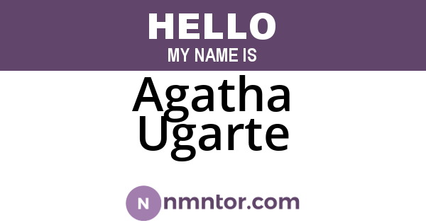 Agatha Ugarte