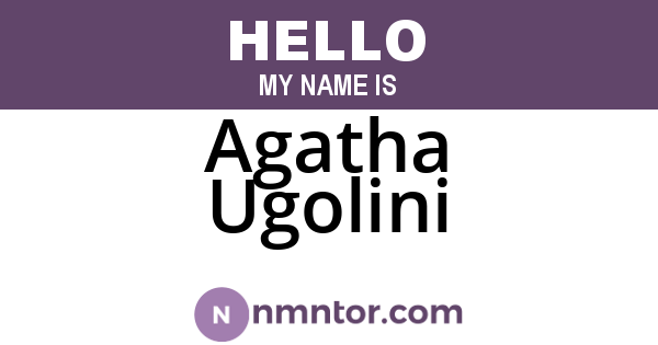 Agatha Ugolini