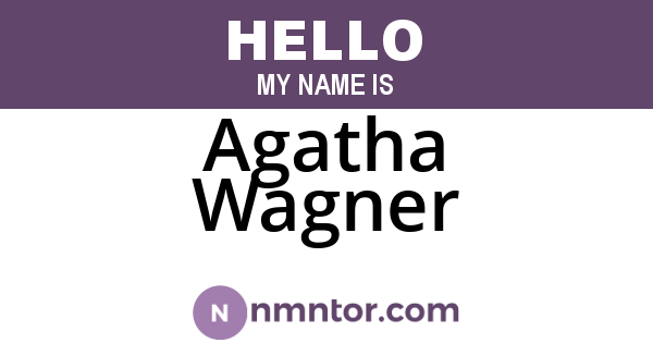 Agatha Wagner
