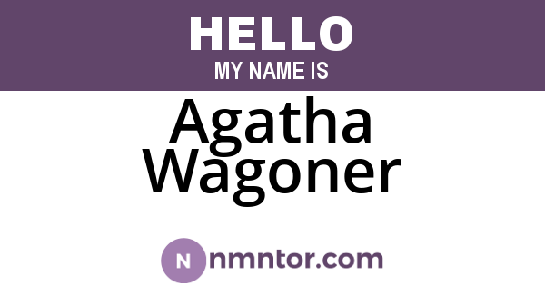 Agatha Wagoner