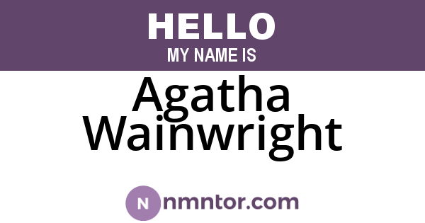 Agatha Wainwright