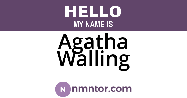 Agatha Walling