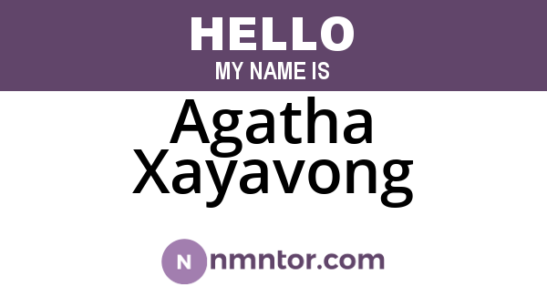 Agatha Xayavong