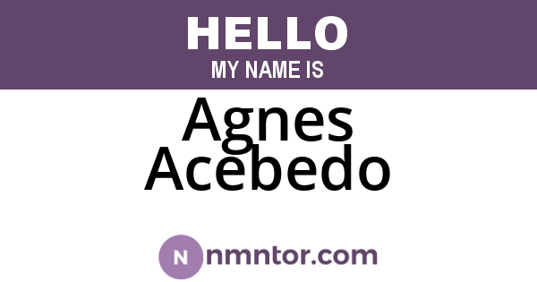 Agnes Acebedo