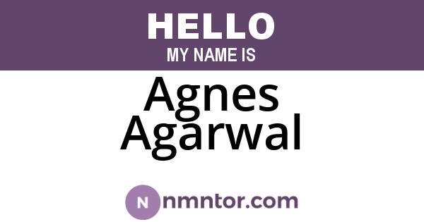 Agnes Agarwal