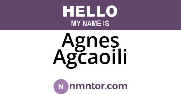 Agnes Agcaoili