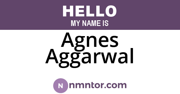 Agnes Aggarwal