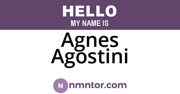 Agnes Agostini
