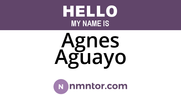 Agnes Aguayo