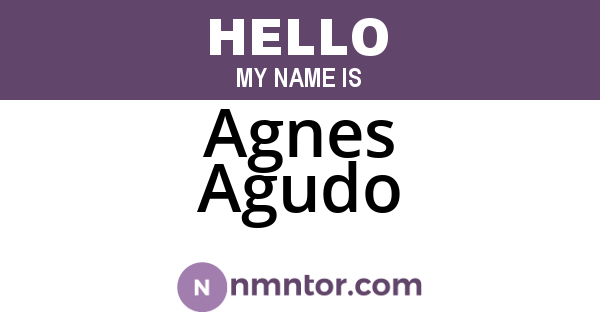 Agnes Agudo