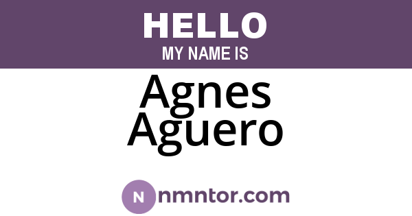 Agnes Aguero