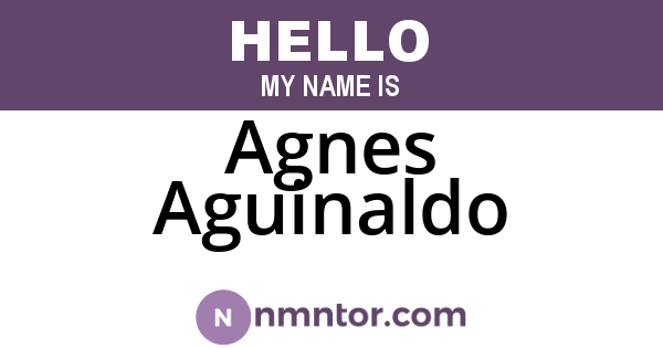Agnes Aguinaldo