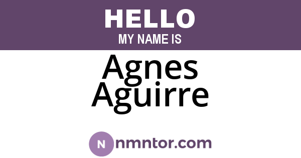 Agnes Aguirre