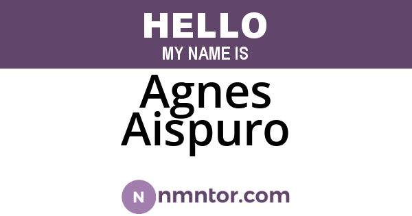 Agnes Aispuro