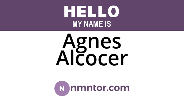 Agnes Alcocer