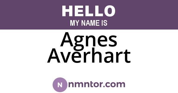 Agnes Averhart