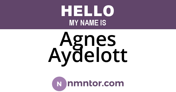Agnes Aydelott