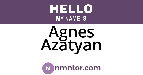 Agnes Azatyan