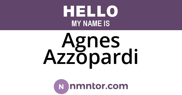 Agnes Azzopardi