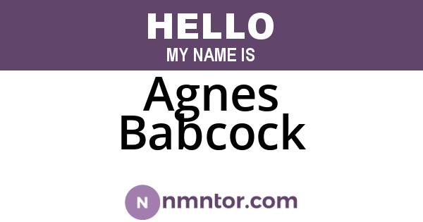 Agnes Babcock