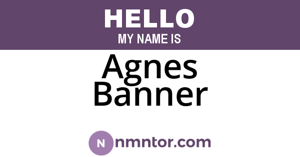 Agnes Banner