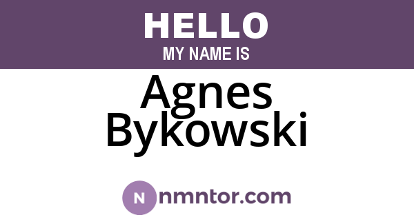 Agnes Bykowski