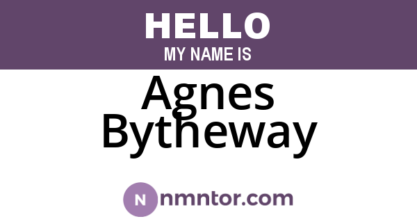 Agnes Bytheway