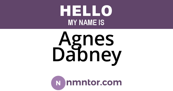 Agnes Dabney