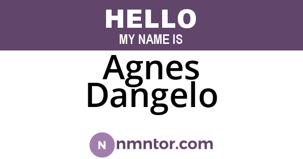 Agnes Dangelo