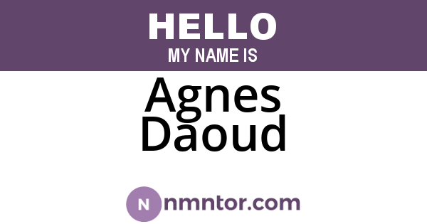 Agnes Daoud