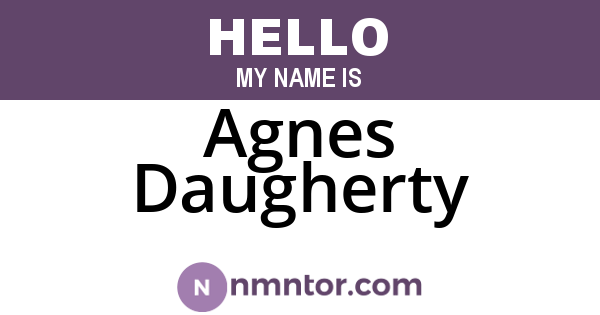 Agnes Daugherty