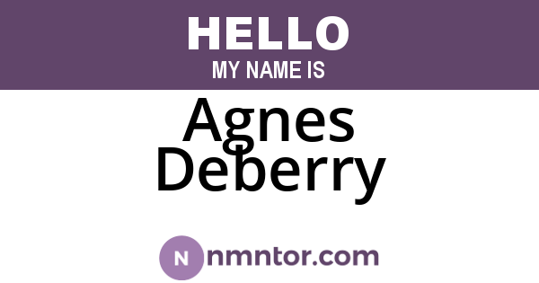 Agnes Deberry