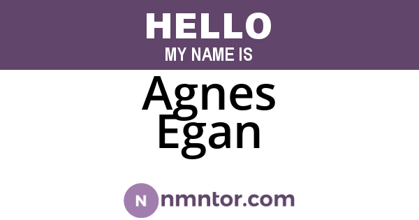 Agnes Egan