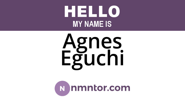 Agnes Eguchi