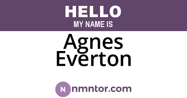 Agnes Everton