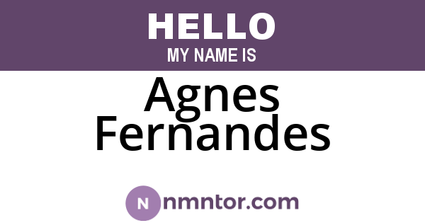 Agnes Fernandes