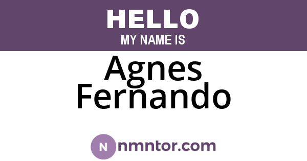 Agnes Fernando