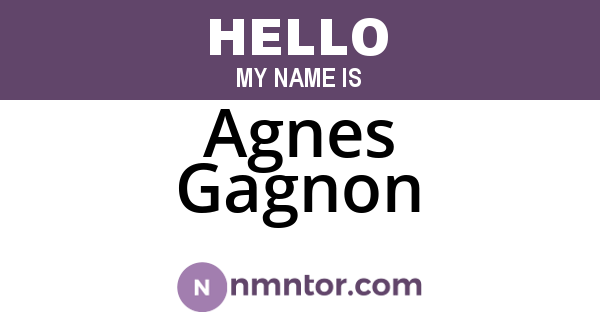 Agnes Gagnon