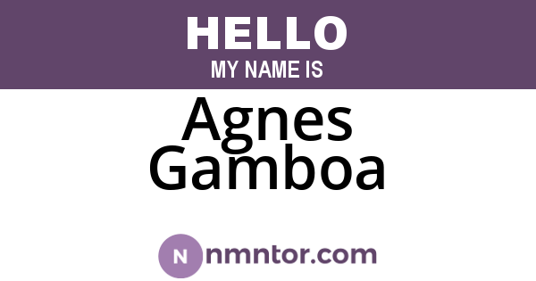 Agnes Gamboa
