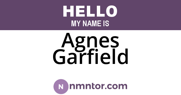 Agnes Garfield