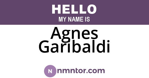Agnes Garibaldi