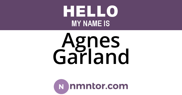 Agnes Garland